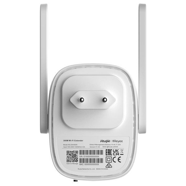 Ruijie Reyee RG-EW300R 300M Wi-Fi репітер 99-00012845 фото